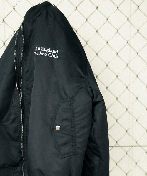 IDEA BOOKS(アイディアブックス)の「【IDEA for bonjour records】Exclusive ALL ENGLAND TECHNO CLUB MA-1 NYLON TWILL JACKET(MA-1・メンズ・ブラック・M/L/XL)」の15枚目の写真