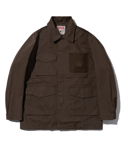 AECA(エイカ)の「AECA 2TONE WASHED FIELD JACKET-BROWN(その他アウター・レディース・その他・MEDIUM/LARGE)」の1枚目の写真