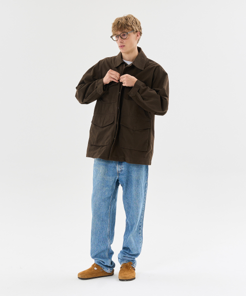 AECA(エイカ)の「AECA 2TONE WASHED FIELD JACKET-BROWN(その他アウター・レディース・その他・MEDIUM/LARGE)」の7枚目の写真