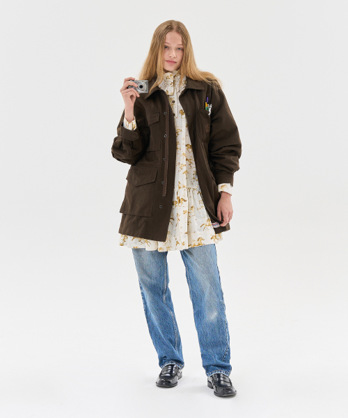 AECA(エイカ)の「AECA 2TONE WASHED FIELD JACKET-BROWN(その他アウター・レディース・その他・MEDIUM/LARGE)」の9枚目の写真