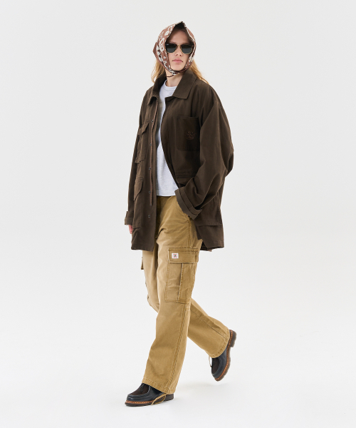 AECA(エイカ)の「AECA 2TONE WASHED FIELD JACKET-BROWN(その他アウター・レディース・その他・MEDIUM/LARGE)」の10枚目の写真