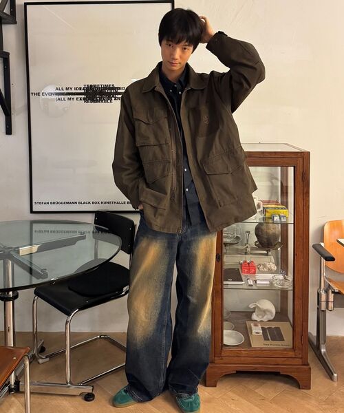 AECA(エイカ)の「AECA 2TONE WASHED FIELD JACKET-BROWN(その他アウター・レディース・その他・MEDIUM/LARGE)」の14枚目の写真