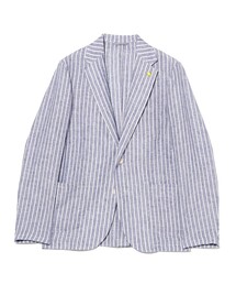 GIANNETTO（ジャンネット）の「【別注】GIANNETTO / リネン ブルーストライプ ジャケット（その他アウター）」