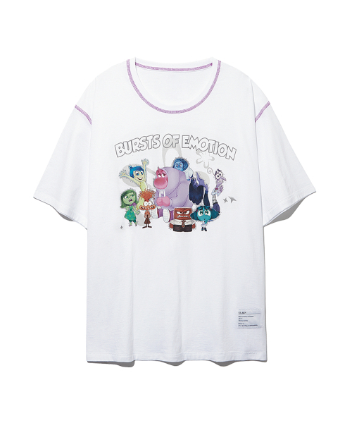 CNVS(ベティ ブープ)の「インサイドアウト2 バーストオブエモーション オーバーサイズ 半袖Tシャツ_ホワイト(Tシャツ/カットソー・レディース・ホワイト・X-LARGE)」の1枚目の写真