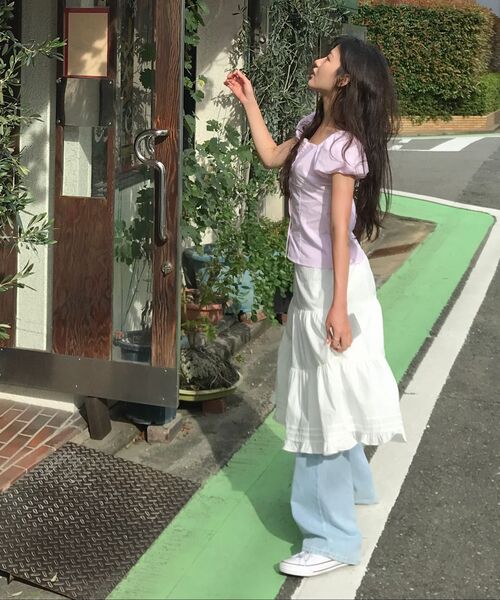 LETTER FROM MOON（レターフロムムーン）の「ロジレースパフブラウス（ピンク）（シャツ/ブラウス・レディース・その他・SMALL/MEDIUM）」の9枚目の写真