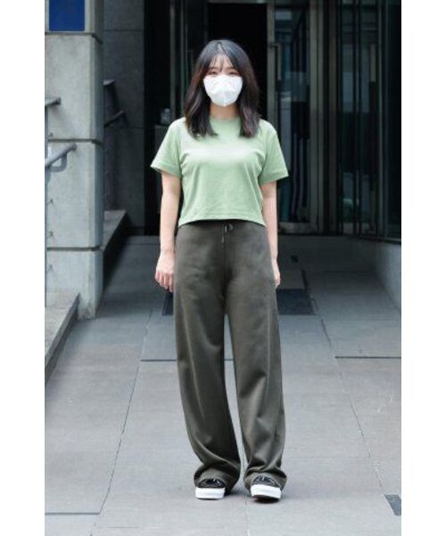 MUSINSA STANDARD WOMAN（ムシンサスタンダードウーマン）の「ウィメンズクルーネッククロップTシャツ[ライトグリーン]（Tシャツ/カットソー・レディース・その他・X-SMALL）」の6枚目の写真