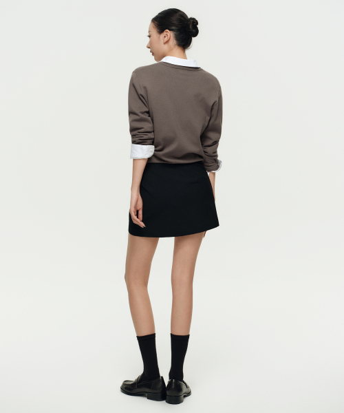 MUSINSA STANDARD WOMAN（ムシンサスタンダードウーマン）の「レディーススリットミニスコッチ[ブラック]（スカート・レディース・その他・SMALL/MEDIUM/LARGE/X-SMALL）」の3枚目の写真