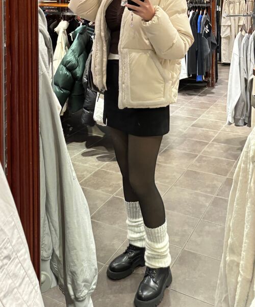 MUSINSA STANDARD WOMAN（ムシンサスタンダードウーマン）の「レディーススリットミニスコッチ[ブラック]（スカート・レディース・その他・SMALL/MEDIUM/LARGE/X-SMALL）」の13枚目の写真
