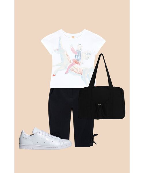 SINOON（シヌーン）の「[ILLIT IROHA wearing] Big Unicorn Puff T-Shirt (Blue)（Tシャツ/カットソー・レディース・ブルー・SMALL/MEDIUM）」の5枚目の写真