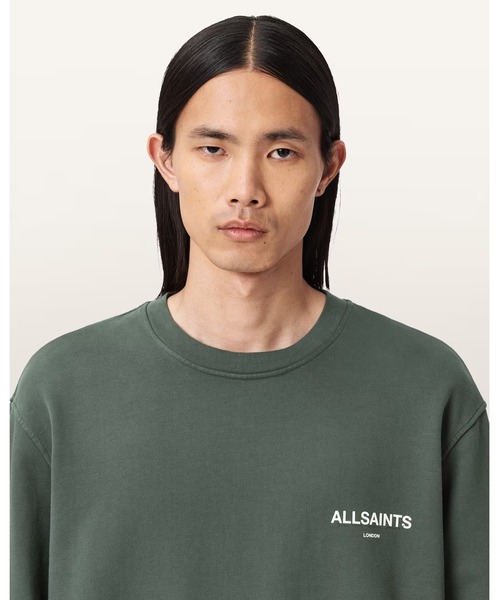 ALLSAINTS（オールセインツ）の「HALCYON CREW NECK SWEATSHIRT | HALCYON クルー ネック スウェットシャツ（スウェット・メンズ・グリーン系その他・XS/S/L/M）」の4枚目の写真