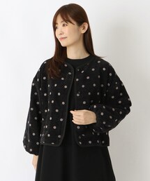 ノーカラージャケット（ドット柄）ファッション通販 - ZOZOTOWN