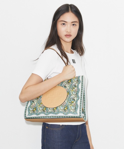 TORY BURCH(トリーバーチ)の「エラ プリント スモール トートバッグ(トートバッグ・レディース・ネイビー系/ブルー系その他・ONE SIZE)」の10枚目の写真
