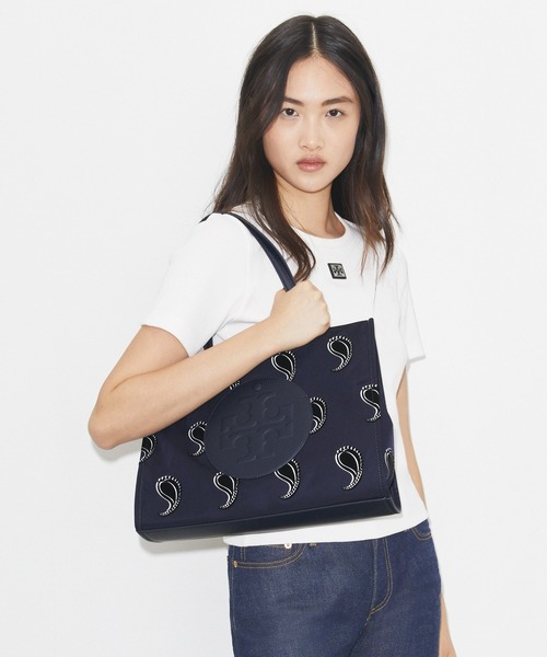 TORY BURCH(トリーバーチ)の「エラ プリント スモール トートバッグ(トートバッグ・レディース・ネイビー系/ブルー系その他・ONE SIZE)」の11枚目の写真