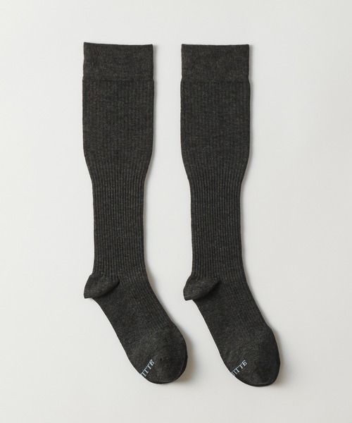 UNQUITTE(アンキュイット)の「【UNQUITTE】elitude socks UNQ1M UNQ1L(ソックス/靴下・レディース・ホワイト/ブラック/チャコールグレー・M/L)」の2枚目の写真