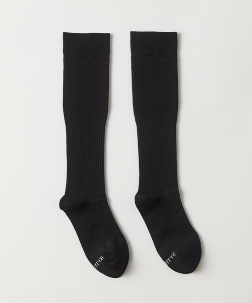UNQUITTE(アンキュイット)の「【UNQUITTE】elitude socks UNQ1M UNQ1L(ソックス/靴下・レディース・ホワイト/ブラック/チャコールグレー・M/L)」の3枚目の写真