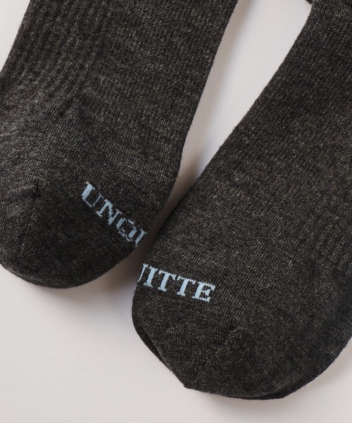 UNQUITTE(アンキュイット)の「【UNQUITTE】elitude socks UNQ1M UNQ1L(ソックス/靴下・レディース・ホワイト/ブラック/チャコールグレー・M/L)」の11枚目の写真