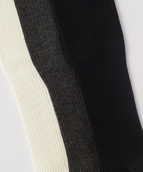 UNQUITTE(アンキュイット)の「【UNQUITTE】elitude socks UNQ1M UNQ1L(ソックス/靴下・レディース・ホワイト/ブラック/チャコールグレー・M/L)」の13枚目の写真