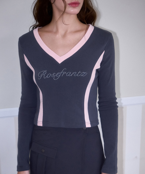 ROSEFRANTZ（ロゼフランツ）の「Coloring Fluffy Long Sleeve [Charcoal]（Tシャツ/カットソー・レディース・チャコールグレー・FREE）」の2枚目の写真