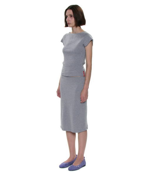 PARTIMENTO WOMEN(パルティメントウィメン)の「PWC レーストリムアイレットショートスリーブTシャツ_メランジ(Tシャツ/カットソー・レディース・その他・SMALL/MEDIUM/LARGE)」の3枚目の写真
