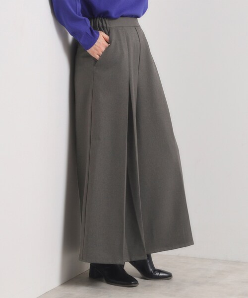 ITS'DEMO（イッツデモ）の「【手洗い可】ツイルタックワイドパンツ（その他パンツ・レディース・チャコールグレー/ブラック/ベージュ・00）」の14枚目の写真