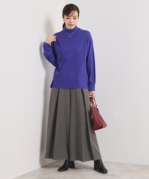 ITS'DEMO（イッツデモ）の「【手洗い可】ツイルタックワイドパンツ（その他パンツ・レディース・チャコールグレー/ブラック/ベージュ・00）」の15枚目の写真