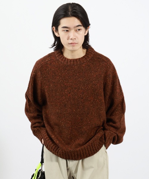 BAYFLOW（ベイフロー）の「カラーネップニット（ニット/セーター・メンズ・オフホワイト/ブラック/ブラウン・MEDIUM/LARGE）」の3枚目の写真