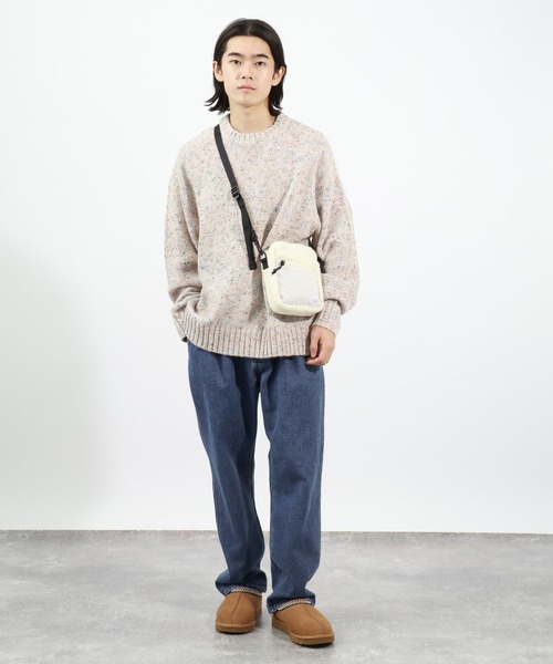 BAYFLOW（ベイフロー）の「カラーネップニット（ニット/セーター・メンズ・オフホワイト/ブラック/ブラウン・MEDIUM/LARGE）」の4枚目の写真