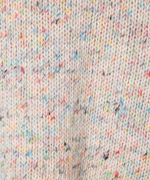 BAYFLOW（ベイフロー）の「カラーネップニット（ニット/セーター・メンズ・オフホワイト/ブラック/ブラウン・MEDIUM/LARGE）」の5枚目の写真