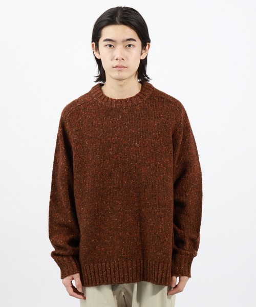 BAYFLOW（ベイフロー）の「カラーネップニット（ニット/セーター・メンズ・オフホワイト/ブラック/ブラウン・MEDIUM/LARGE）」の10枚目の写真