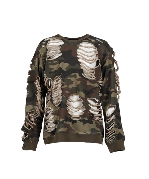 DISTRESSED CREWNECK（スウェット）｜JUN/NAKAYAMA（ジュンナカヤマ