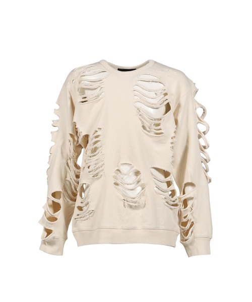 DISTRESSED CREWNECK（スウェット）｜JUN/NAKAYAMA（ジュンナカヤマ