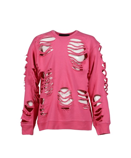 トップス JUN NAKAYAMA DISTRESSED CREWNECK DISTRESSED CREWNECK（スウェット）｜JUN/NAKAYAMA（ジュンナカヤマ