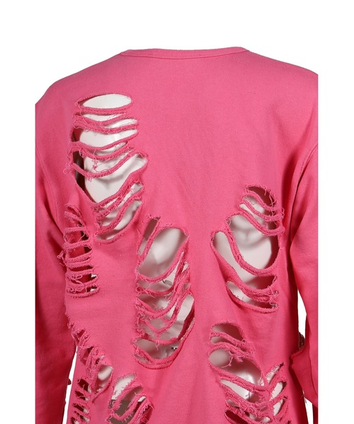 トップス JUN NAKAYAMA DISTRESSED CREWNECK DISTRESSED CREWNECK（スウェット）｜JUN/NAKAYAMA（ジュンナカヤマ