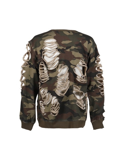 DISTRESSED CREWNECK（スウェット）｜JUN/NAKAYAMA（ジュンナカヤマ