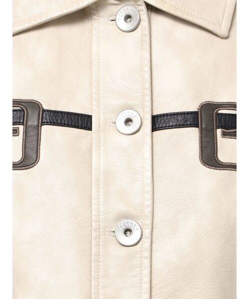 GYDA(ジェイダ)の「GGラインFake Leatherブルゾン(ブルゾン・レディース・ブラウン/アイボリー・FREE)」の22枚目の写真