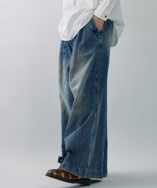 JOURNAL STANDARD J.S HOMESTEAD(ジャーナルスタンダードホームステッド)の「J.S.Homestead / デニム キュロット パンツ(デニムパンツ・メンズ・コバルトブルー/ブラック系その他・MEDIUM/LARGE)」の6枚目の写真