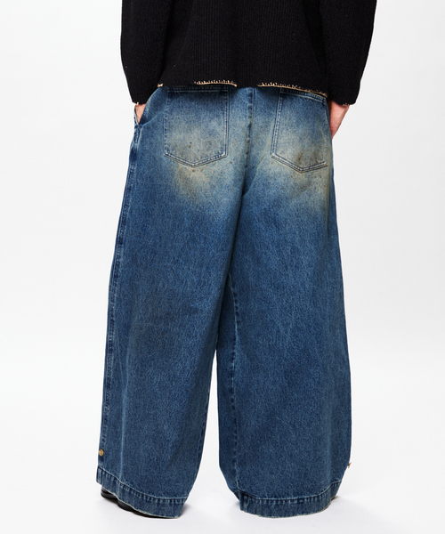 JOURNAL STANDARD J.S HOMESTEAD(ジャーナルスタンダードホームステッド)の「J.S.Homestead / デニム キュロット パンツ(デニムパンツ・メンズ・コバルトブルー/ブラック系その他・MEDIUM/LARGE)」の18枚目の写真