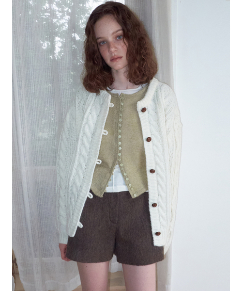 ETMON(エトモン)の「Wool Basic Short Pants, Brown(その他パンツ・レディース・その他・SMALL/MEDIUM)」の1枚目の写真
