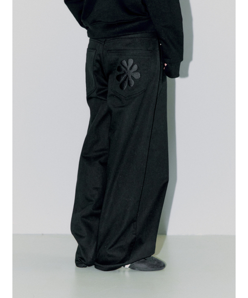 OAFISH（オアフィッシュ）の「OAF LOGO COTTON PANTS, BLACK（その他パンツ・レディース・その他・1/2）」の2枚目の写真