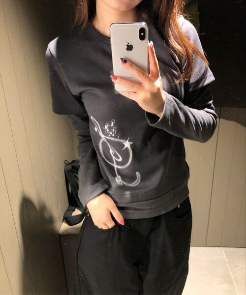 OAFISH（オアフィッシュ）の「OAF LOGO COTTON PANTS, BLACK（その他パンツ・レディース・その他・1/2）」の6枚目の写真