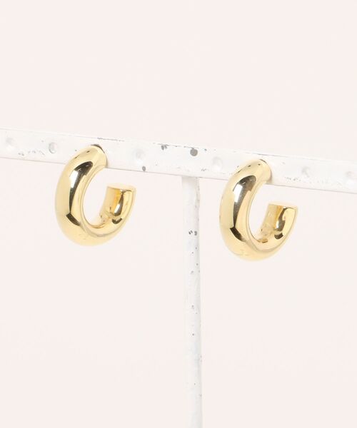 TODAYFUL(トゥデイフル)の「TODAYFUL Middle Hoop Pierce Silver925(ピアス(両耳用)・レディース・シルバー/ゴールド・FREE)」の2枚目の写真