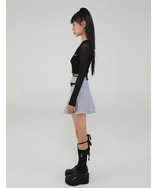 UGLY SHADOW（アグリーシャドウ）の「レースロングソックス（ブラック）（ソックス/靴下・レディース・その他・FREE）」の4枚目の写真