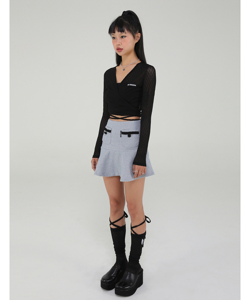 UGLY SHADOW（アグリーシャドウ）の「レースロングソックス（ブラック）（ソックス/靴下・レディース・その他・FREE）」の6枚目の写真