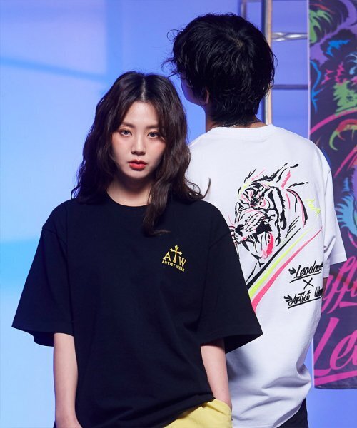 ARTISTWEAR（アーティストウェア）の「[ATW x レオダブ] タイガー刺繍オーバーサイズ半袖Tシャツ_WH（Tシャツ/カットソー・レディース・その他・XX-LARGE/LARGE/X-LARGE）」の7枚目の写真