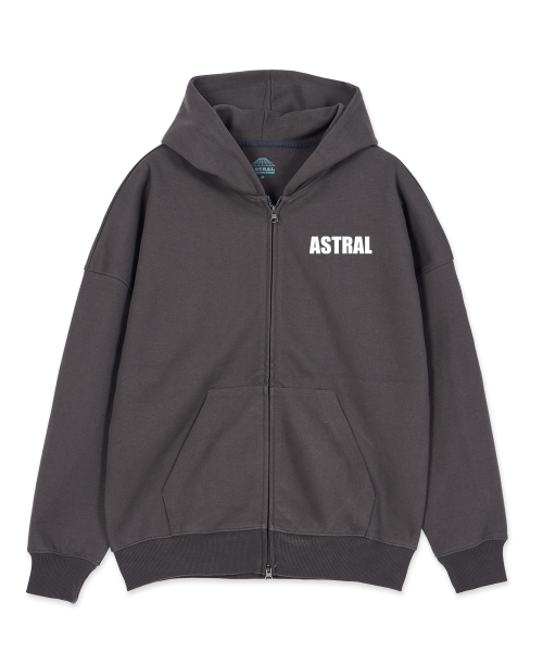 ASTRAL PROJECTION（アストラルプロジェクション）の「アストラルガン オーバーサイズ ワイドショルダー フードジップアップ_チャコール（パーカー・メンズ・その他・SMALL/MEDIUM/LARGE/X-LARGE）」の3枚目の写真