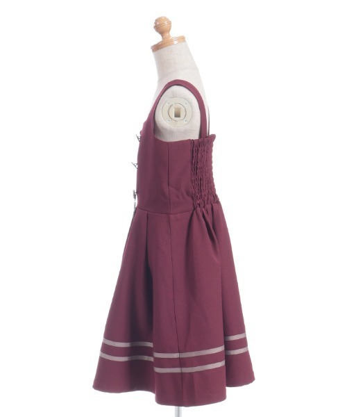 チェーン付ダブルボタンJSK（ワンピース）｜axes femme（アクシーズ