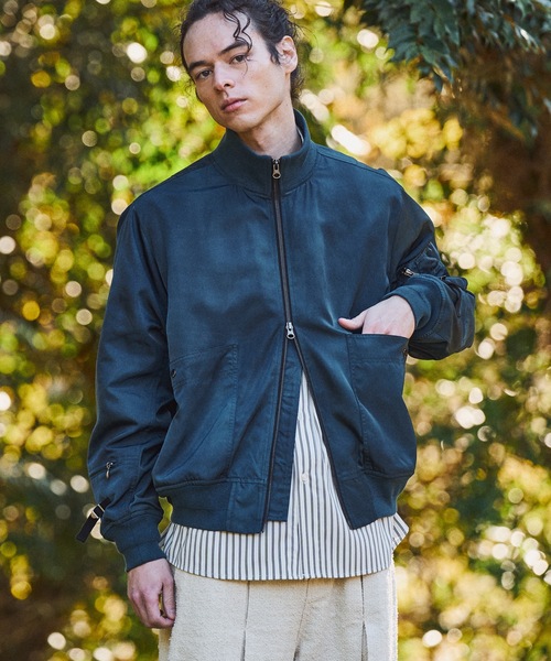 CASPER JOHN（キャスパージョン）の「Inkjet gimmick MA-1/インクジェットギミックMA-1（MA-1・メンズ・ブラック/ブルー/カーキ・MEDIUM/SMALL/X-SMALL/LARGE）」の3枚目の写真