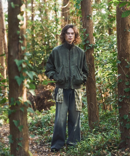 CASPER JOHN（キャスパージョン）の「Inkjet gimmick MA-1/インクジェットギミックMA-1（MA-1・メンズ・ブラック/ブルー/カーキ・MEDIUM/SMALL/X-SMALL/LARGE）」の17枚目の写真