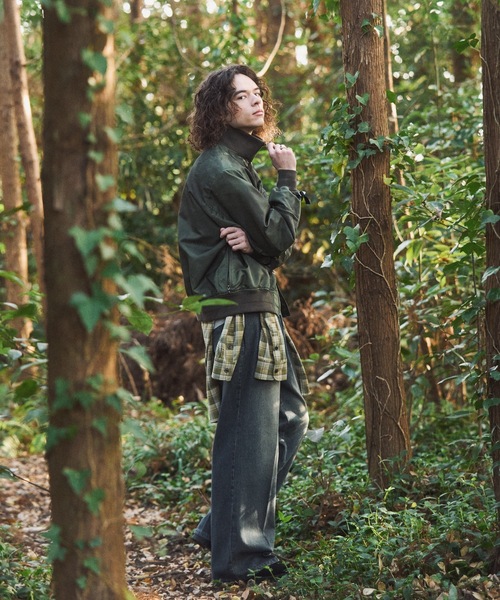 CASPER JOHN（キャスパージョン）の「Inkjet gimmick MA-1/インクジェットギミックMA-1（MA-1・メンズ・ブラック/ブルー/カーキ・MEDIUM/SMALL/X-SMALL/LARGE）」の18枚目の写真