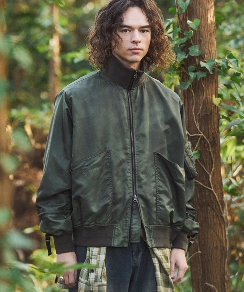 CASPER JOHN（キャスパージョン）の「Inkjet gimmick MA-1/インクジェットギミックMA-1（MA-1・メンズ・ブラック/ブルー/カーキ・MEDIUM/SMALL/X-SMALL/LARGE）」の15枚目の写真